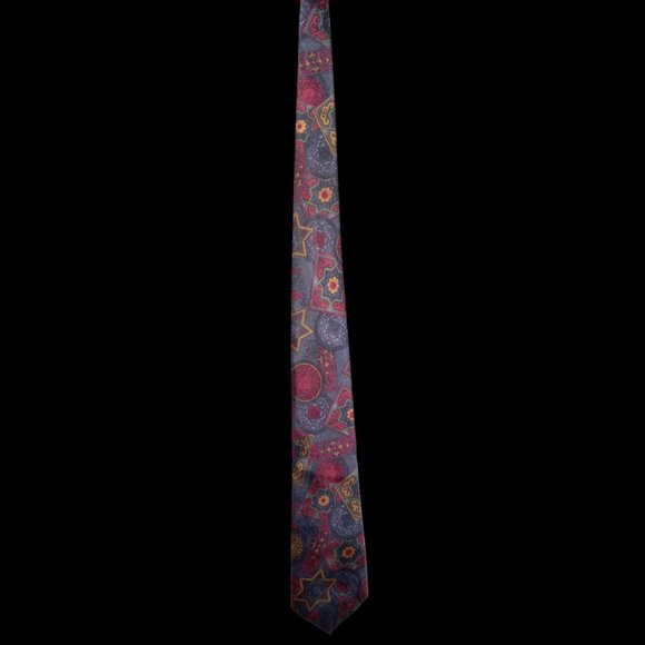 K King Men’s Tie – lavender, dark pink, and gold - Picture 3 of 3